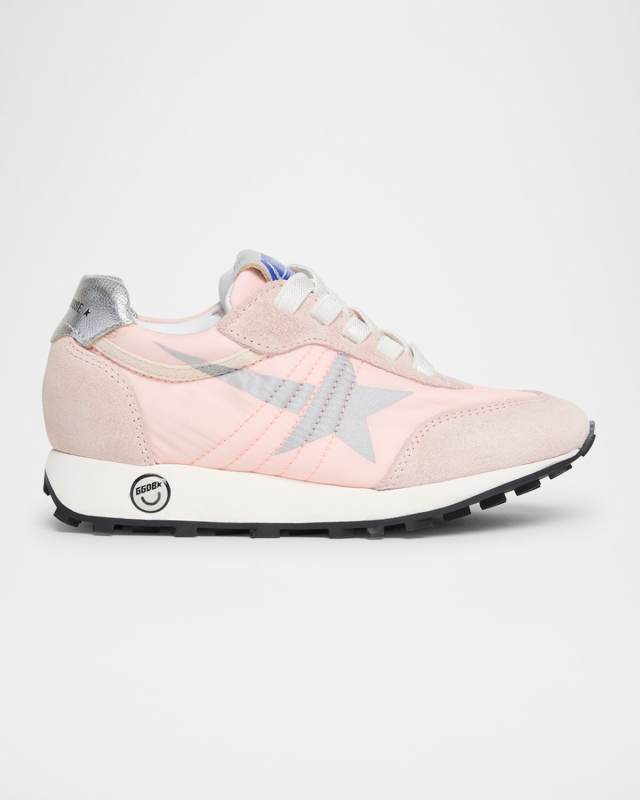Girl's Marathon Suede Running Sneakers, Toddlers/Kids